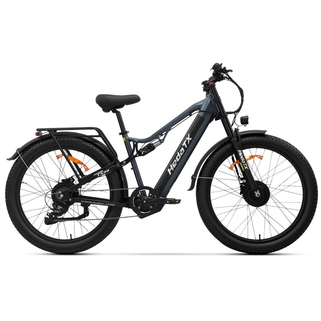 E-Bike TX29 2000W Doppelmotor 48V 19,2AH Akku, stoßdämpfender Rahmen aus Aluminiumlegierung, 27,5-Zoll Feinstreifenreifen, elektrisches Fahrrad für den urbanen Pendelverkehr.