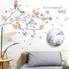 New Creative Branches and Birds Decorative Wall Stickers Background Wall Living Room Bedroom Creative Removable Wall Stickers