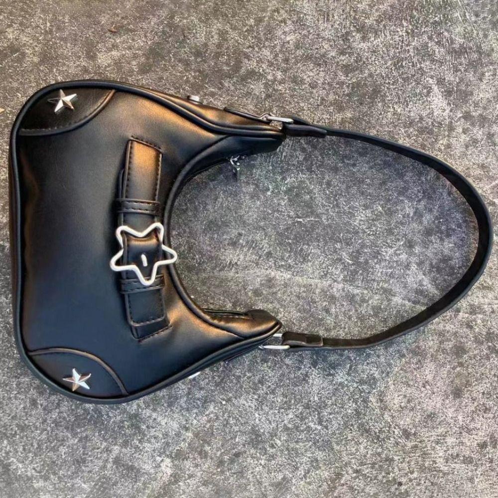 For Women Fashion Y2k Cool Bag Ladies Clutch Shoulder Underarm Bag Armpit Purses Star Handbags