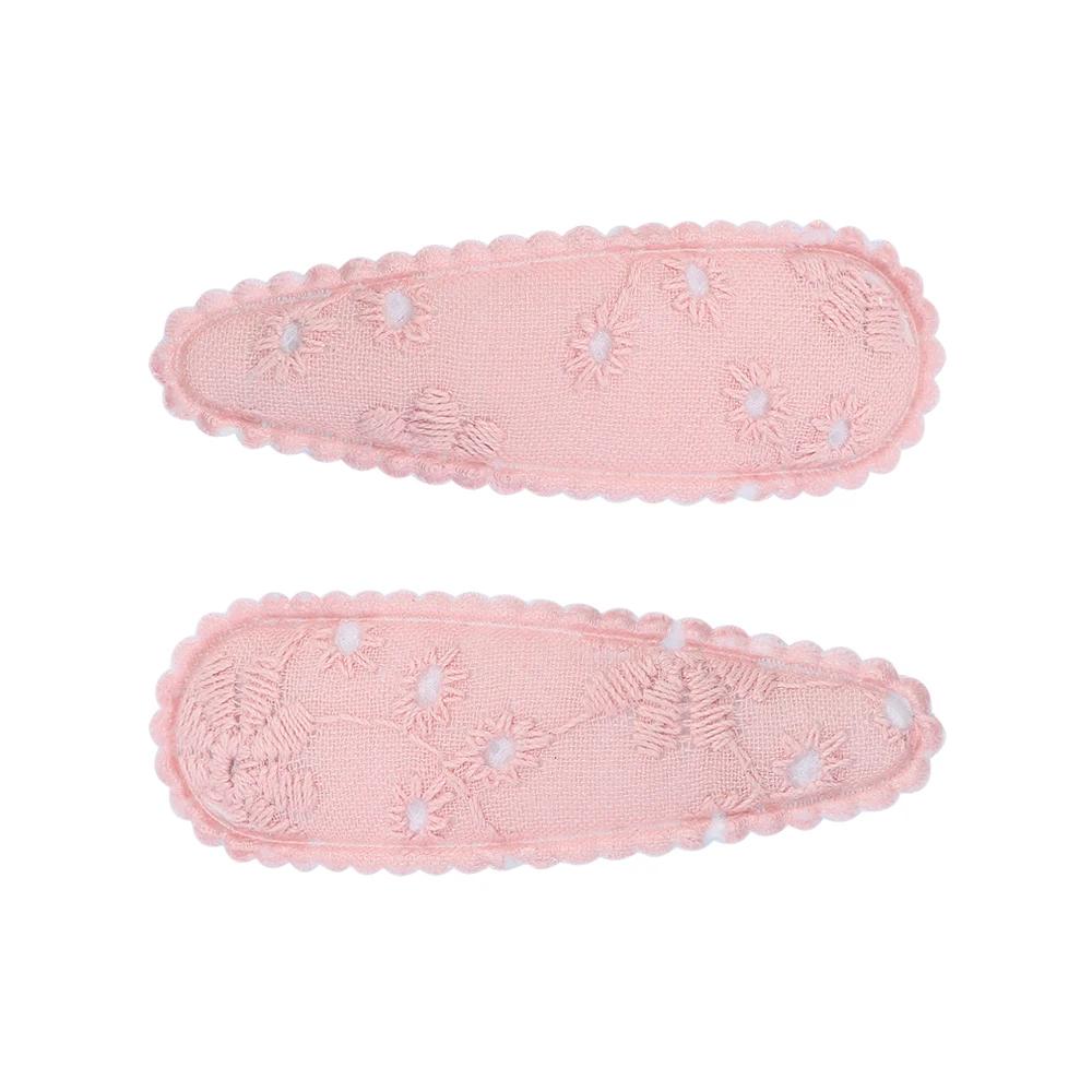 2 Stück/Set Bedruckte BB Haarspange Haaraccessoires Handgefertigt Leinwand Blume Haarspange Mädchen Süße Haarspangen Kopfschmuck Geschenk