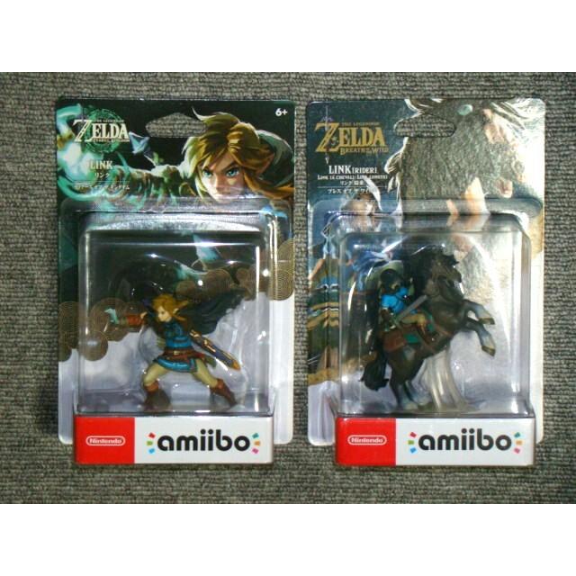 Used [New item now! amiibo Link Tears of the Kingdom + Link Riding Breath of the Wild *Free Shipping*] Amiibo LINK