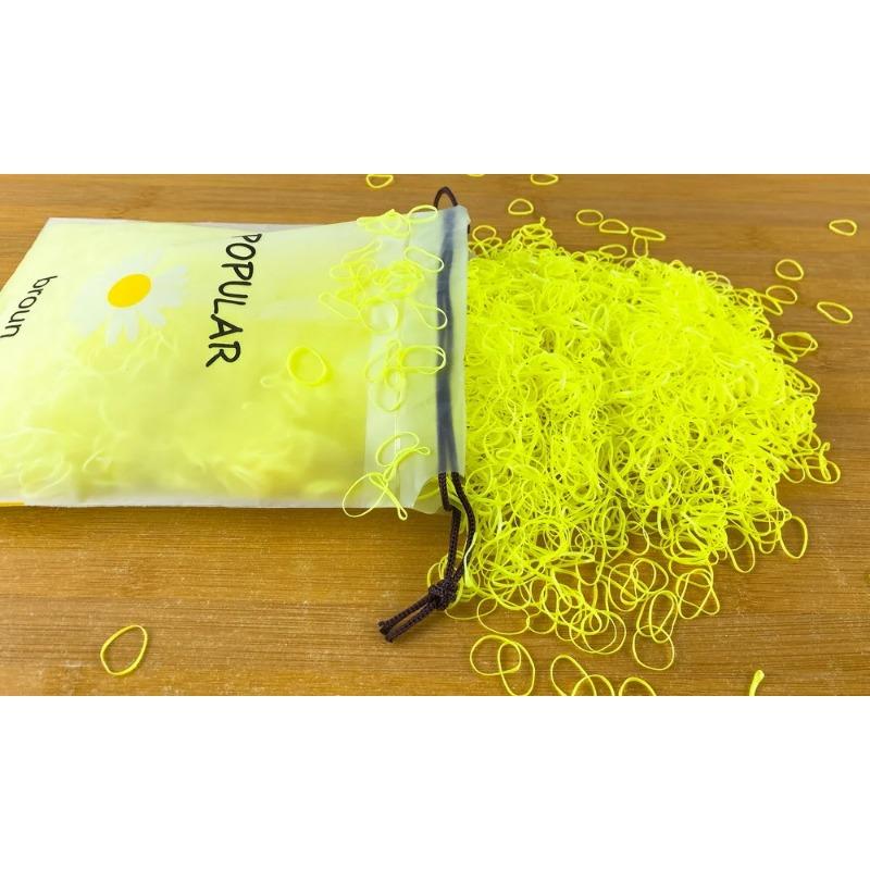 2000pcs/lot Children Transparent Hair Rubber Bands for Bracelets Baby Elastic Small Hair Tie Gum Kids Hair Beads Hair Accessorie
