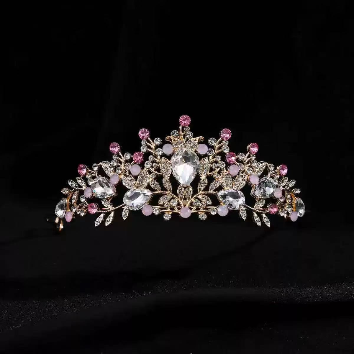 

Детская корона для выступления на день рождения, международная станция, маленькая корона, универсальная, из хрустального сплава, с водными бриллиантами, головной убор для выступления, аксессуар для волос