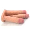 Realistic Silicone Three Headed Dildo Vagina G Spot with Sucker Butt Plug Huge Dildos Female Sex Toys Gay Sex Toys