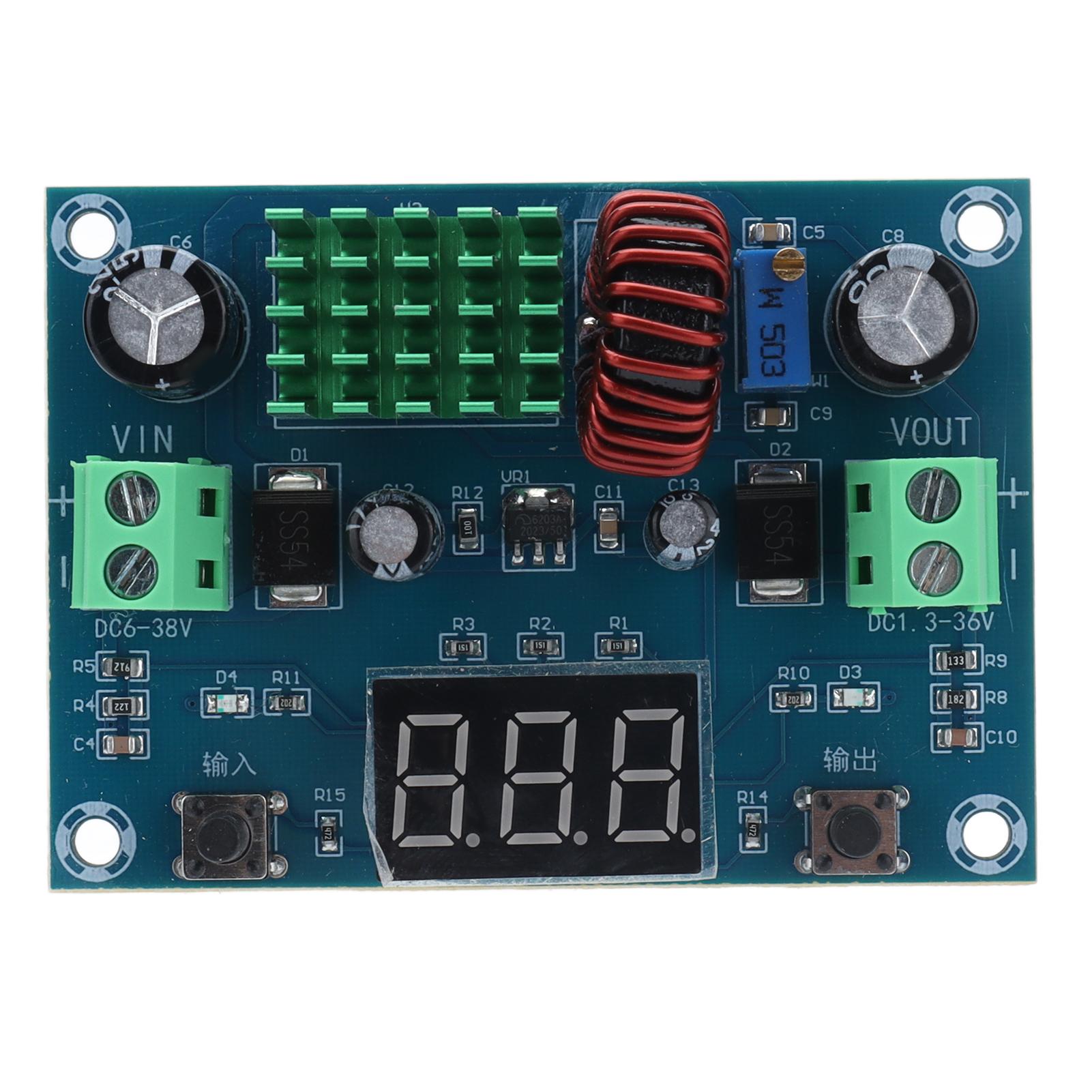 

Voltage Regulator Module Adjustable Digital Buck Board DC8‑38V to DC1.3‑36V 5A XH‑M291