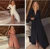 Ladies' Flared Sleeves Sexy V-neck Beach Dress Swimsuit Sunscreen Shirt