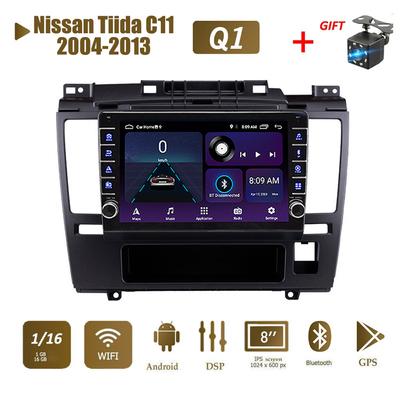Android Car Radio Multimedia Video Player for Nissan Tiida C11 2004-2013 With Button Knob WiFi BT 2 Din 1+16GB