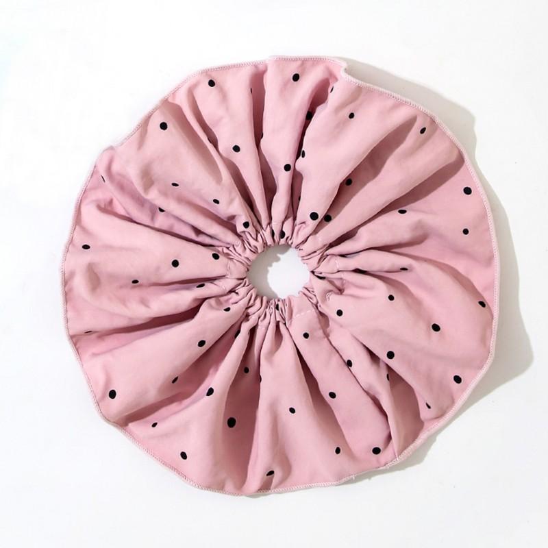 25cm Oversized Polka Dot Hair Tie Women Korean Style Mesh Scrunchie Bow Headband Accessory Ponytail Sweet Minimalist