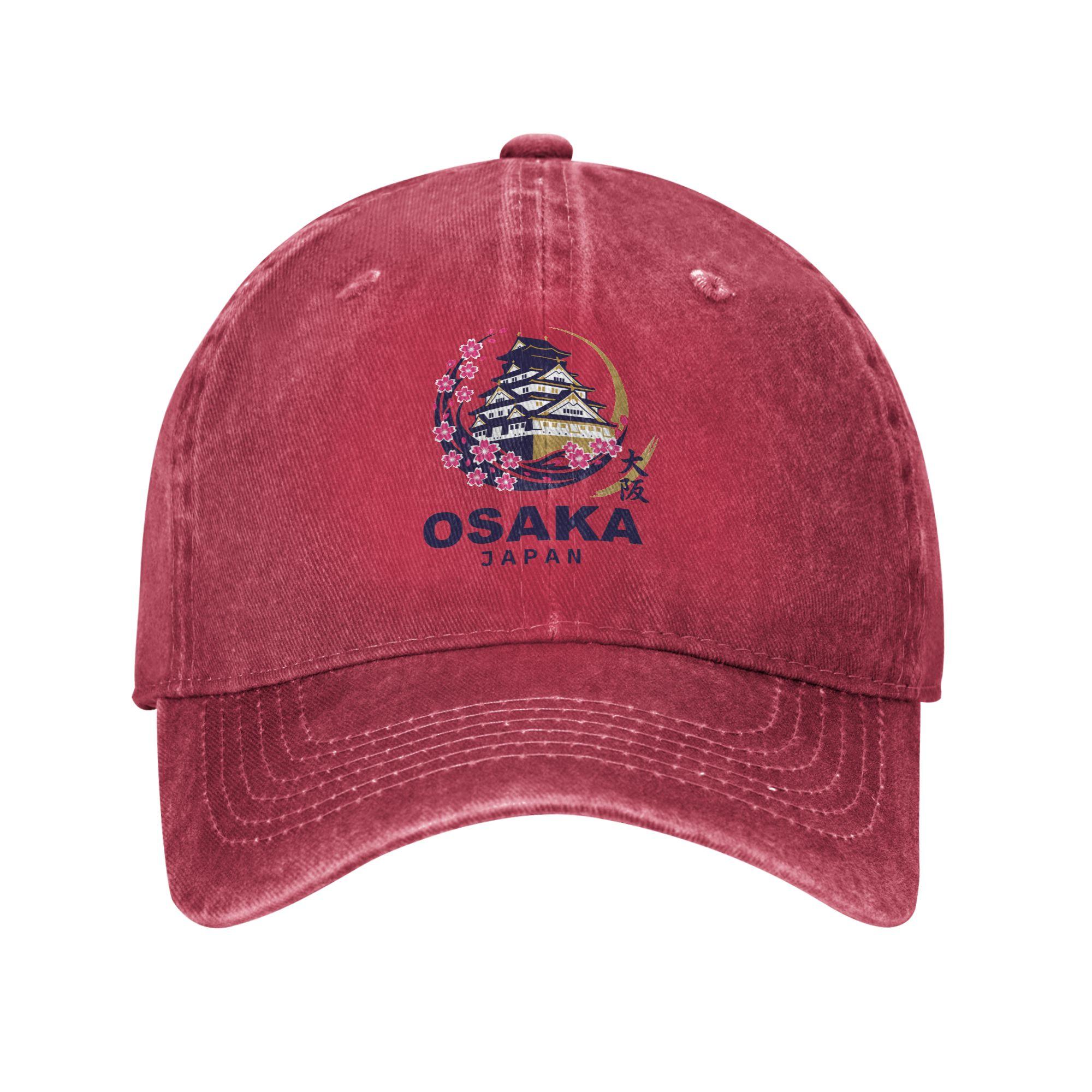 OSAKA JAPAN Sun Baseball Cap  yk Cute Unisex Adult Washed Trucker Hat High Quality Print Tennis Skate Baseball Caps Birthday Gift One Size