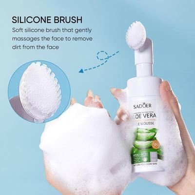 Mousse detergente rinfrescante per il viso all'aloe vera Prodotti per la cura della pelle per la pulizia profonda