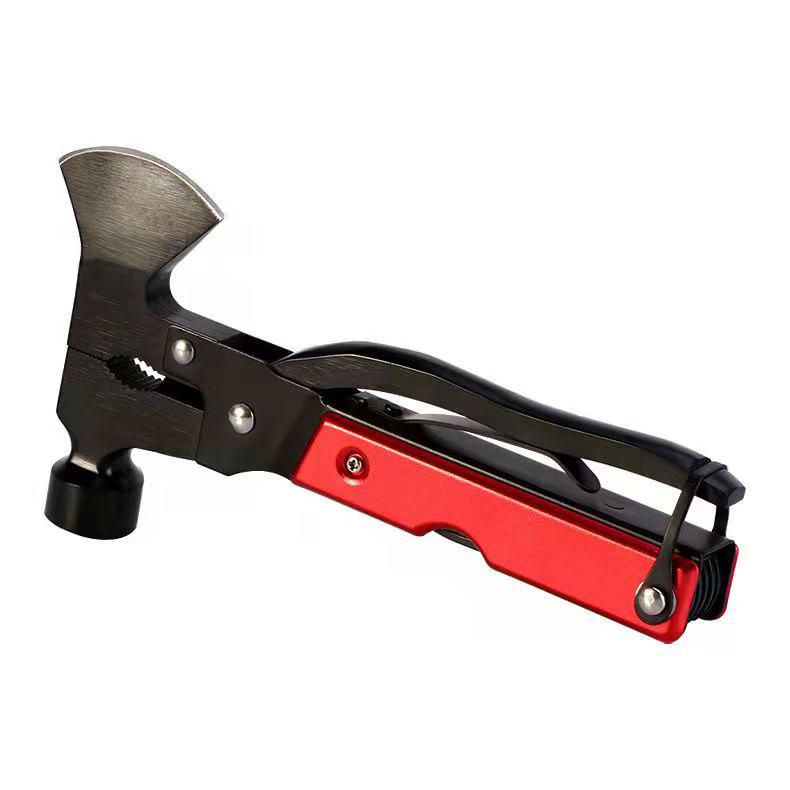 Popular 16-in-1 Multi-functional Car Axe Hammer Emergency Tool for Camping and Outdoors