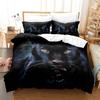 Leopard Bedding Set 3D HD Printed Animal Duvet Cover Pillowcase 2/3pcs Luxury Cover Kids Men Teens Bed Cover Gift