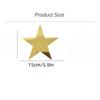 80 Pcs Gold Stars Cutouts Double Printed Paper 6 Inches Paper Star Decorations Glitter Star Confetti Cutouts Cardboard