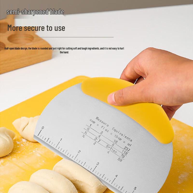 Stainless Steel Dough Scraper with Scale