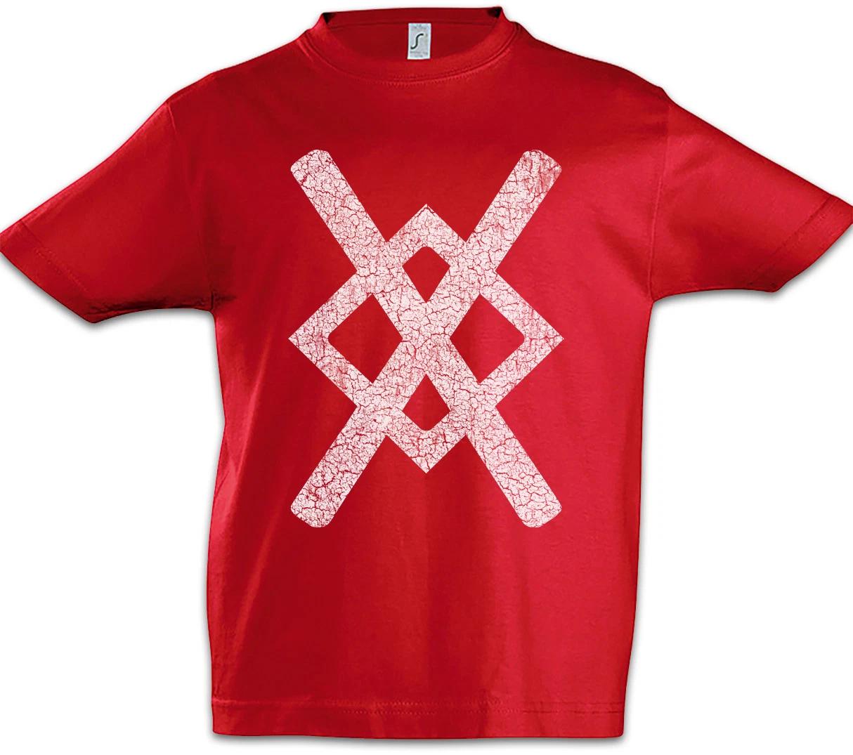 Odhins Spear Gungnir Boys T-Shirt Viking Vikings Odin Thor Norsemen Valhalla 110