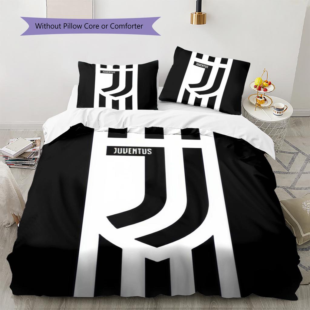 Set cu cuvertură și fețe de pernă Man Utd Decor Acasă Cadou de Ziua de Naștere (1 * husă de pilotă + 2 * fețe de pernă, fără miez)