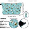 Allover print Makeup Bag Cosmetic Bag Organizer Makeup Pouch Toiletry Pouch