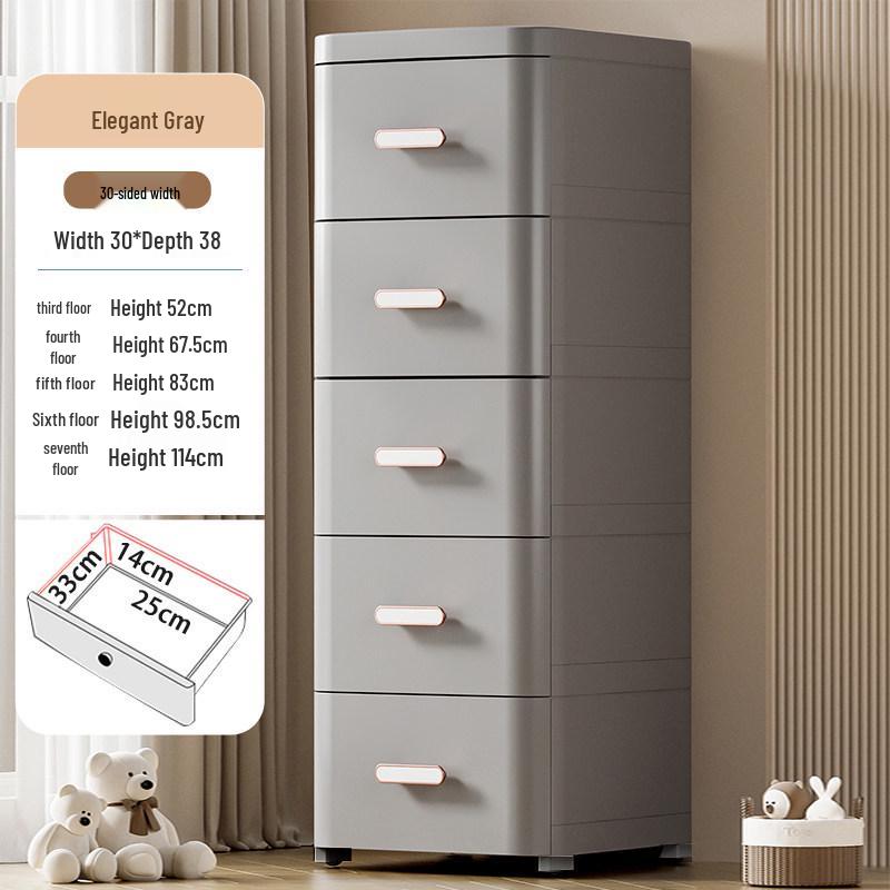 Thickened Drawer Storage Cabinet: Versatile Under-Desk, Living Room & Bedroom Organizer