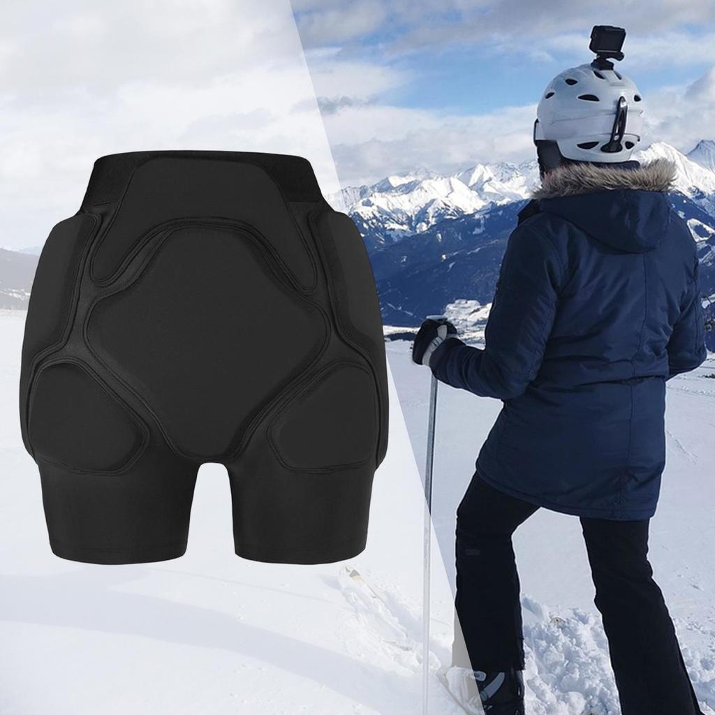 Padded Shorts Absorbing Comfortable Hip Protection Gear for Ice Skating Men Women Snowboard
