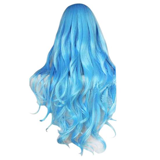 Women Long Curly Big Wavy Hair Popular Colorful Cool Perma-long Cosplay Wig