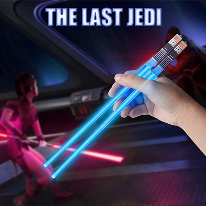 Lightsaber Chopsticks Light Up Party Supplies Cool LED Glowing Chopsticks for Concerts Halloween Birthday Holiday Carnival
