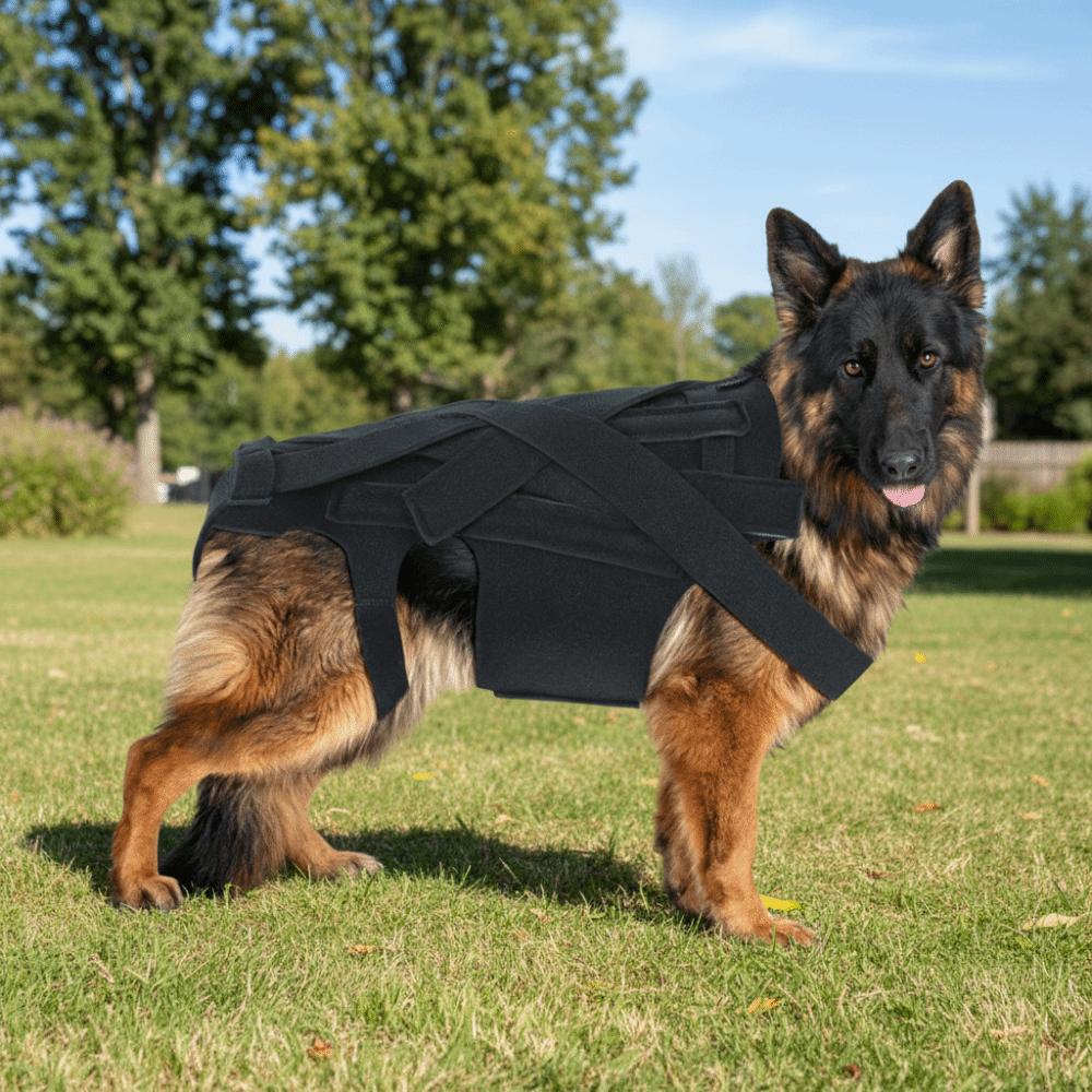 Adjustable Dog Back Support Vest Breathable Back Protector Pet Mobility Aid Comfortable Pet Support Harness Auxiliary Support