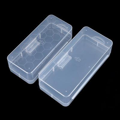 1pc Rectangular Portable Transparent Box Durable Strong Storage Box Packing Plastic Boxes Waterproof Dustproof Storage Case