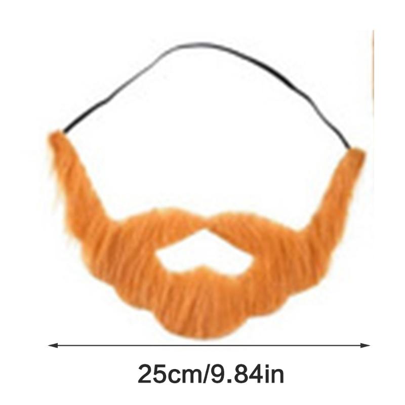 6 Stück Künstliche Bärte Schnurrbärte Halloween Kostüm Künstliche Barthaare für Frauen Männer Halloween Weihnachten Cosplay Partys