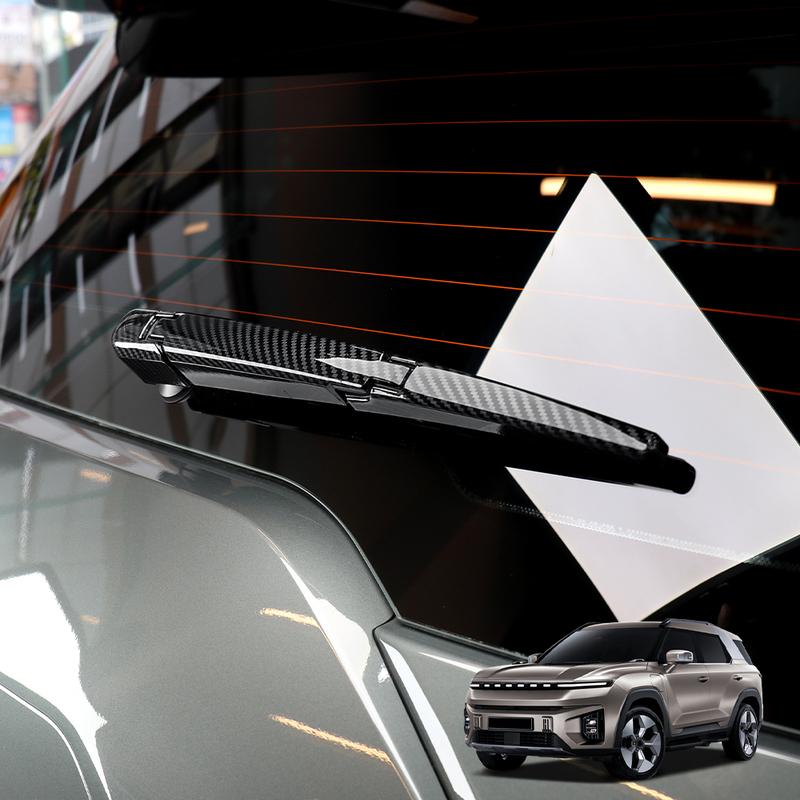 For SSANGYONG TORRES/TORRES-EVX -2025 Carbon Fiber Rear Windscreen Wiper Cover Trims Car Electronics