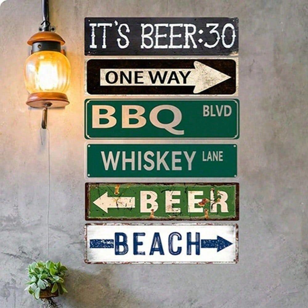 Vintage Metal Sign Wall Art, Gift for Bar Home Kansas City Chiefs Fan