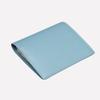 Matt Mini Cowhide Combination Keyring Wallet Sky Blue + Cream