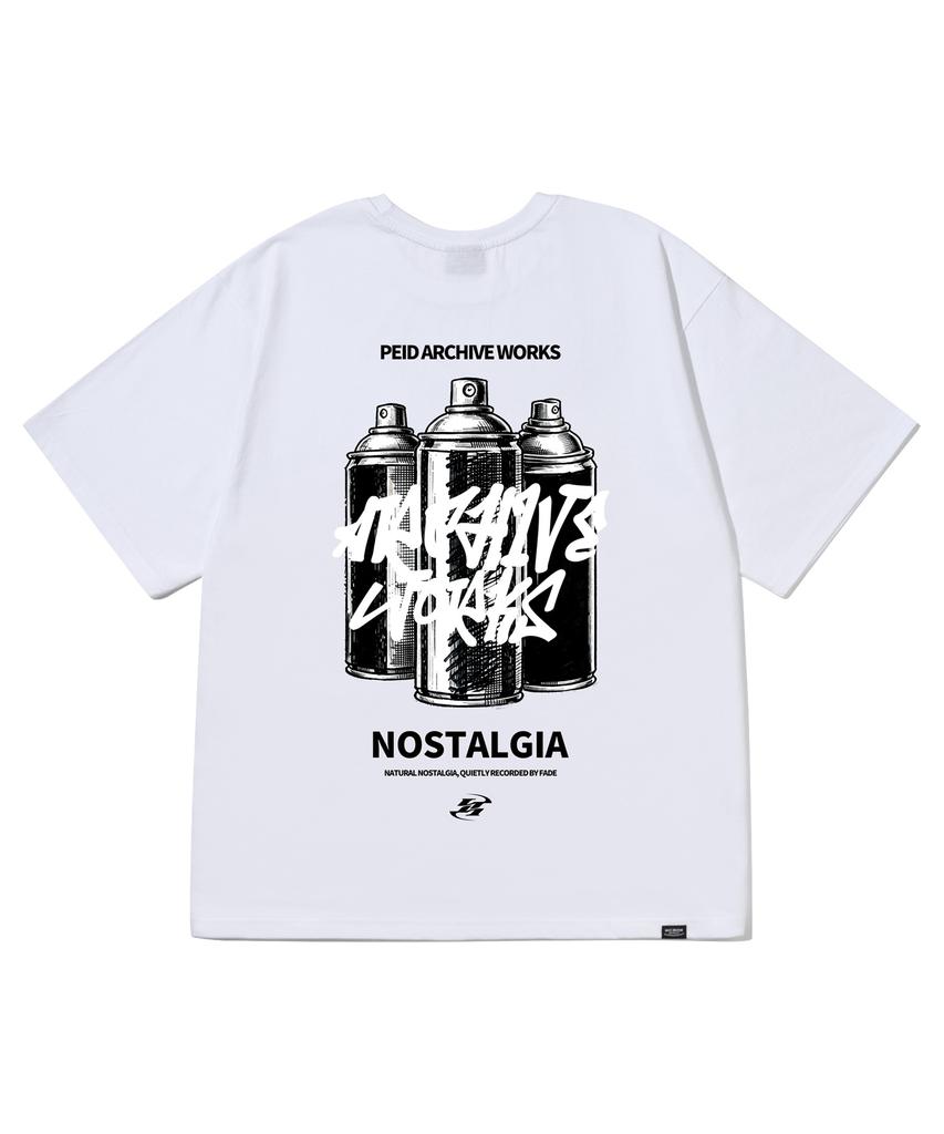 Peideu Pd Spray White Short Sleeve T-Shirt