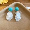 Forest Story: Sweet Style Contrasting Flower Stud Earrings for Women – Fresh, Fashionable, Light Luxury Feel