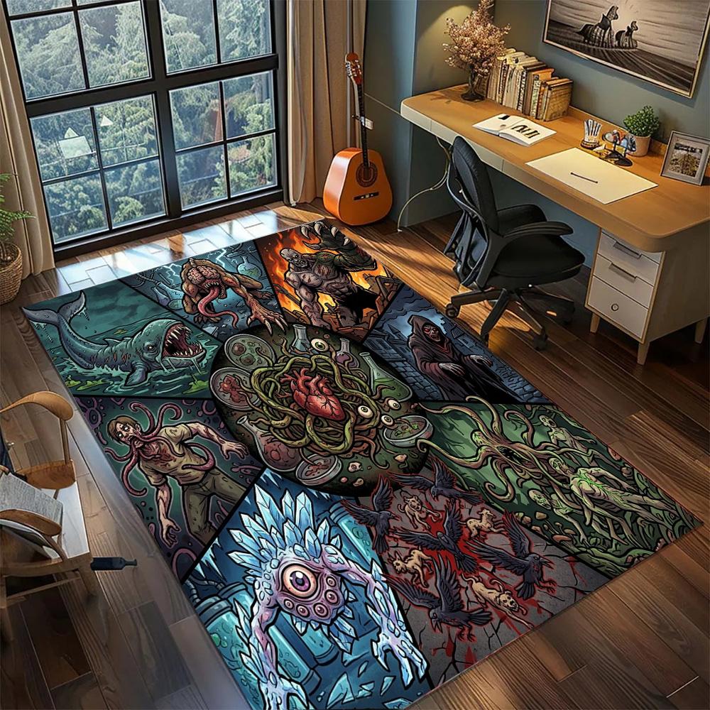 Resident Evil Non Slip Decor Large Area Washable Floor Mat Rug Carpet Gamer Room Bedroom Home.-TING