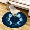 1pc Office Carpet Chair Mats Moon Phase Cats Perfect for Decorating Office Chairss, Or Bedrooms.YDT494