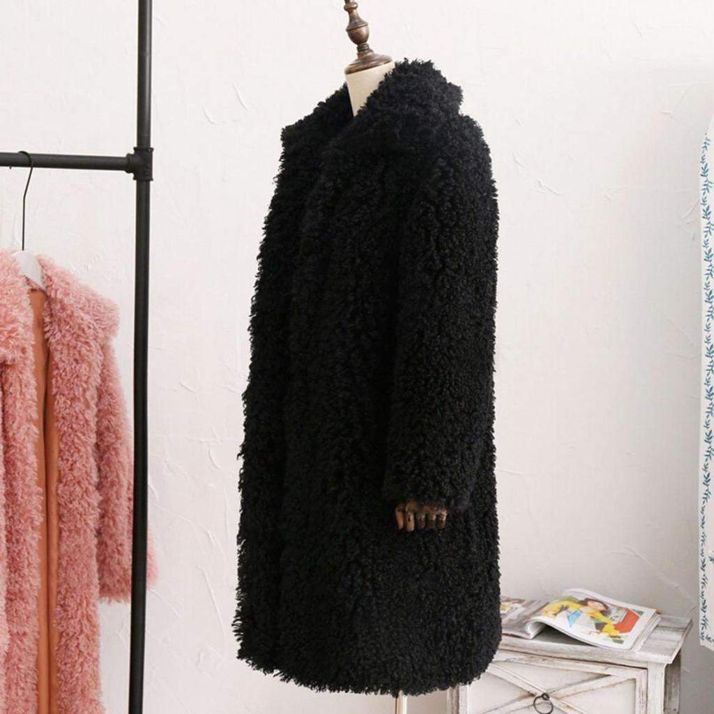 Frauen Winter Warm Dicken Mantel Solide Mantel Outercoat Jacke Strickjacke Mantel