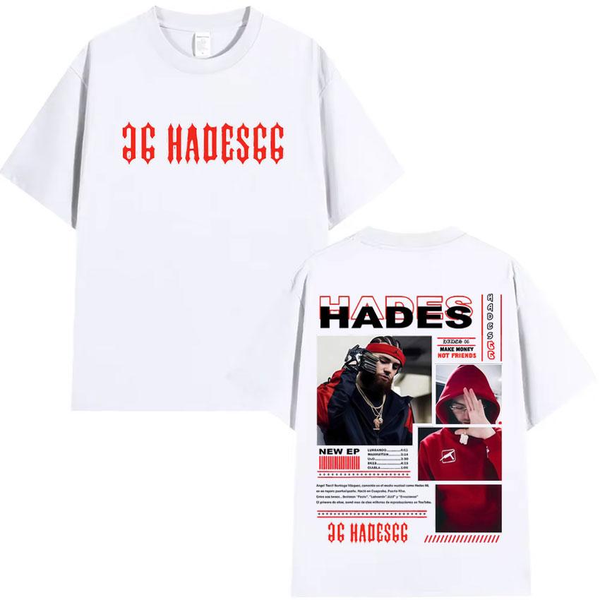 Rapper Hades66 New Merch T Shrit Aesthetic Sports Oversized Tshrit Summer Pop Cotton Hipster Mens Tshirt Y2K Clothes Fans Gift