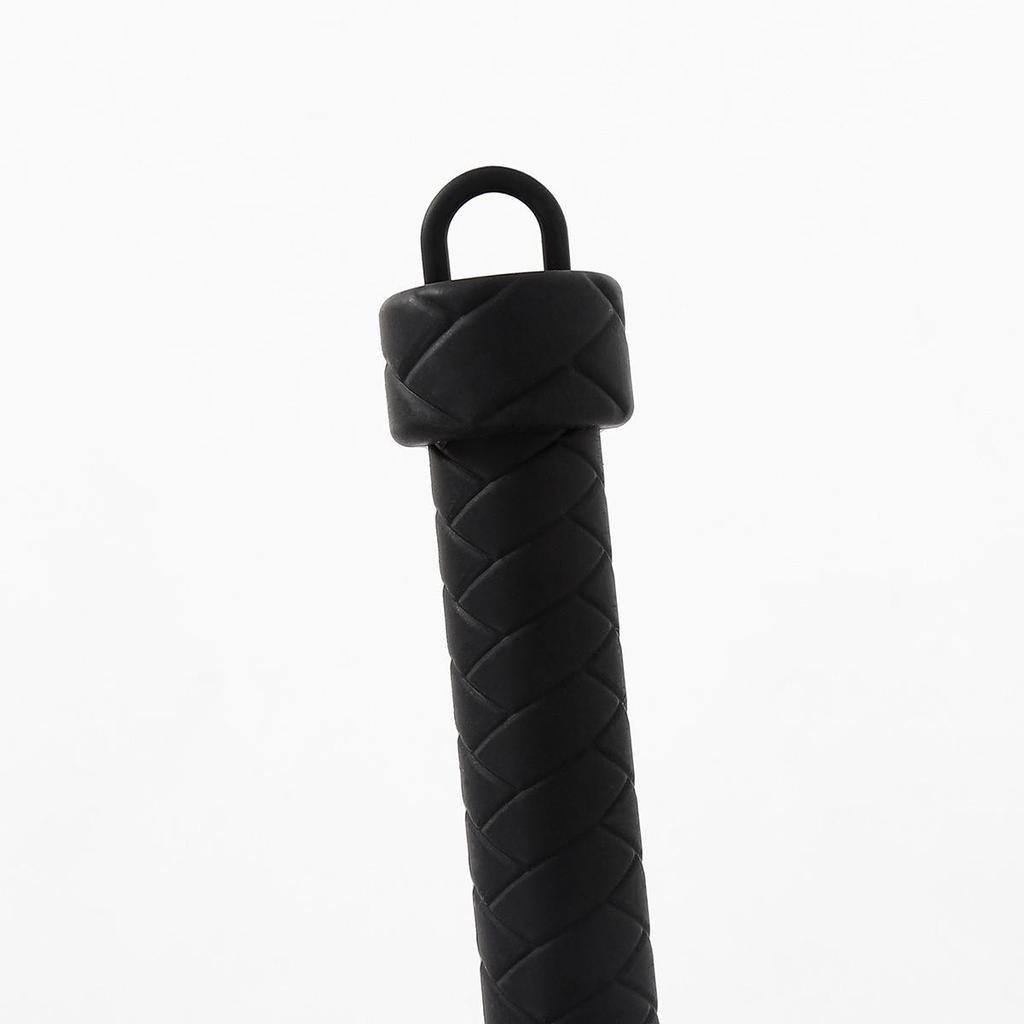 Silikonowy Bicz BDSM do Użytku dla Dorosłych - Czarny Domination Toy