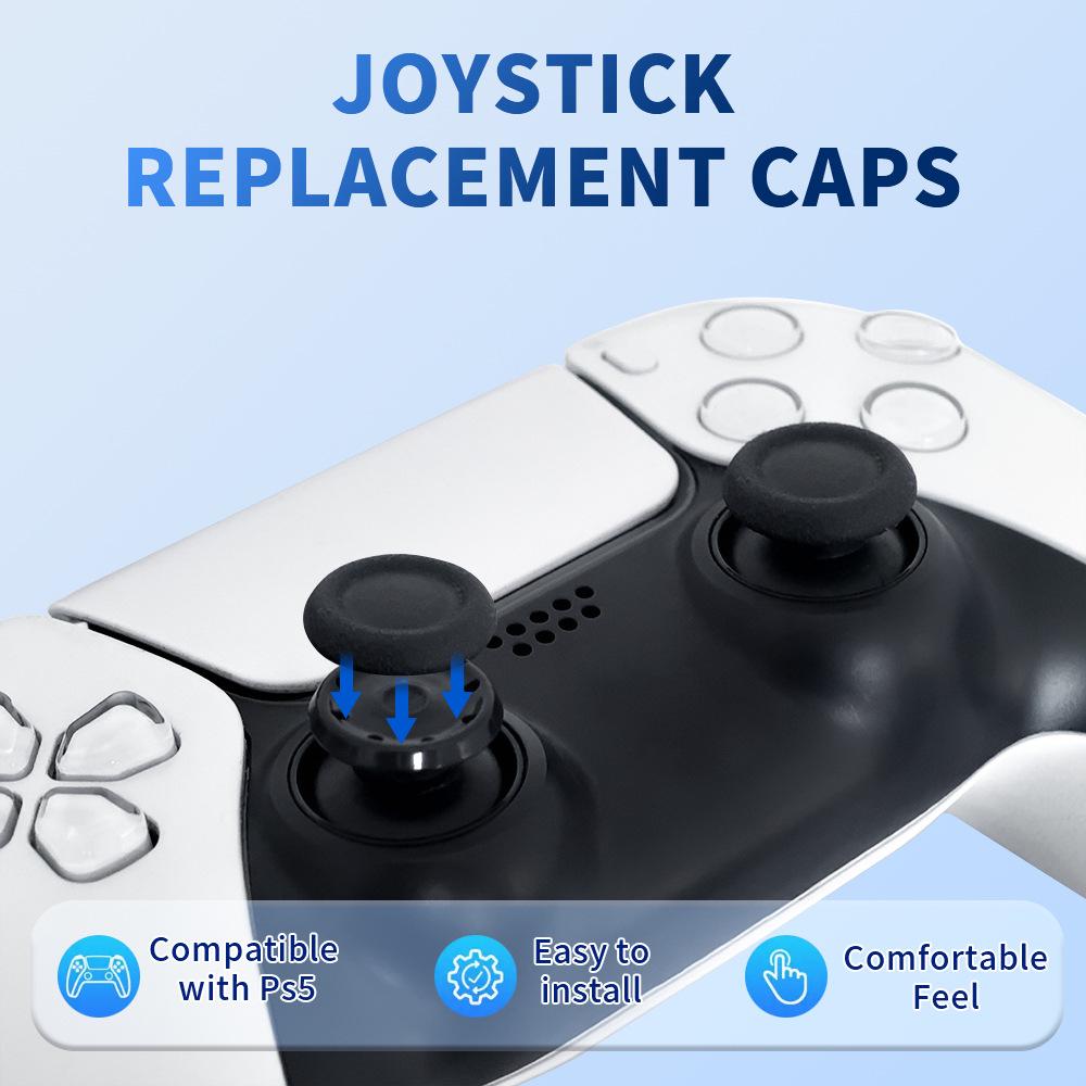 Easy-Install Joystick Caps for PS4/PS5 Controllers: No Disassembly Required