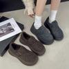 Thick-soled velvet warm Birkenstocks winter new woolen cotton shoes small snow boots