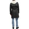 Coach Solid Color Double Breasted Long Sleeve Trench Coat Men Outerwear Black CQ504-BLK