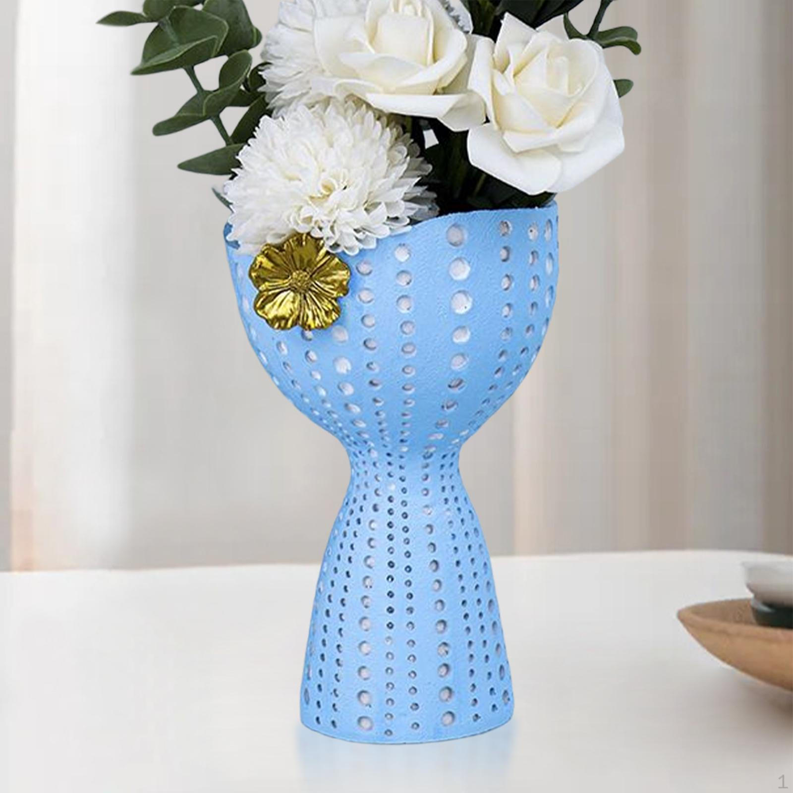 Contemporary Ceramic Vase for Chic Home Styling Blue