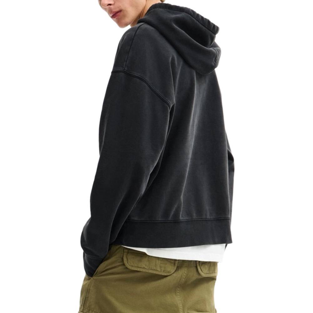 COACH Sweatshirts Men's Black Hooded Moderate Regular CBV70-A0R