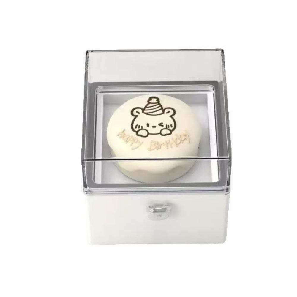 Cutie de depozitare pentru mini tort de Ziua Îndrăgostiților, cutie de ambalare pentru cadouri de ziua de naștere, pentru iubit/iubită