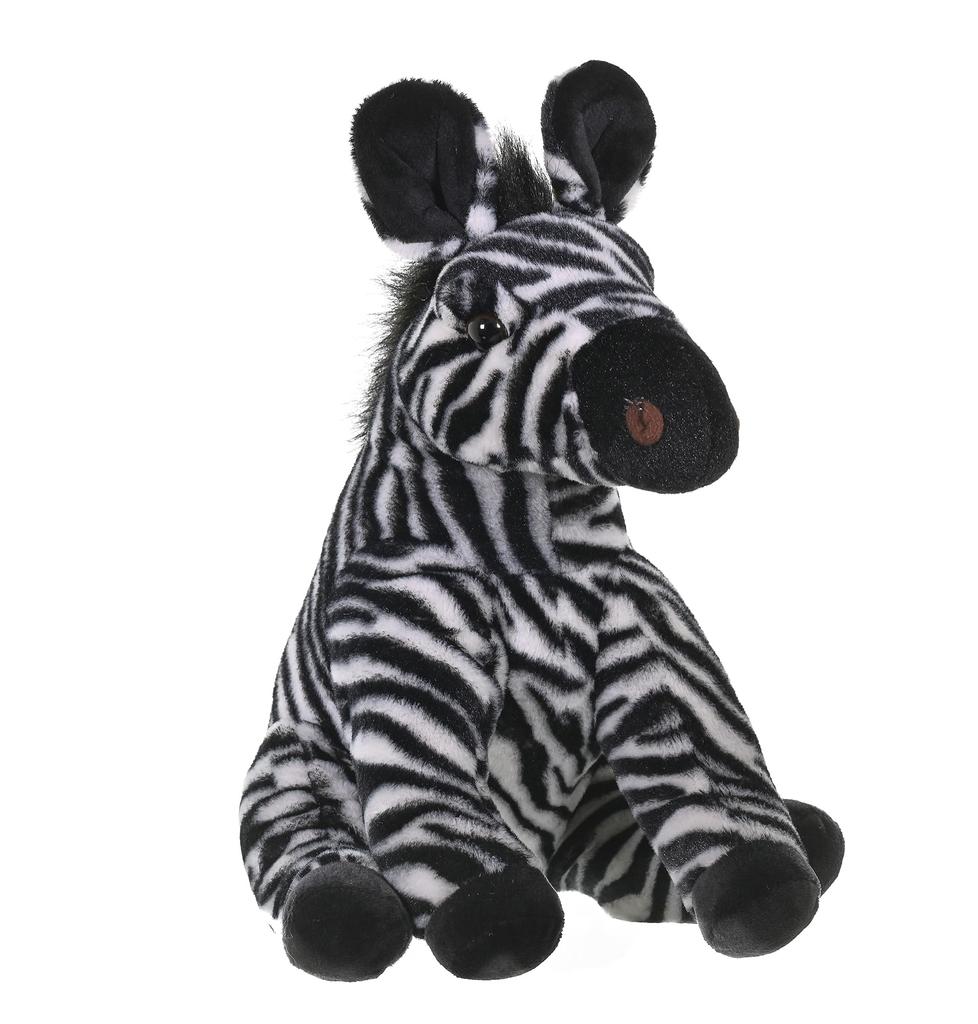 Wild Republic Zebra Plush Toy, Soft and Fluffy, Baby Wild Animal, 12" W20 X D24 X H30cm (19378)