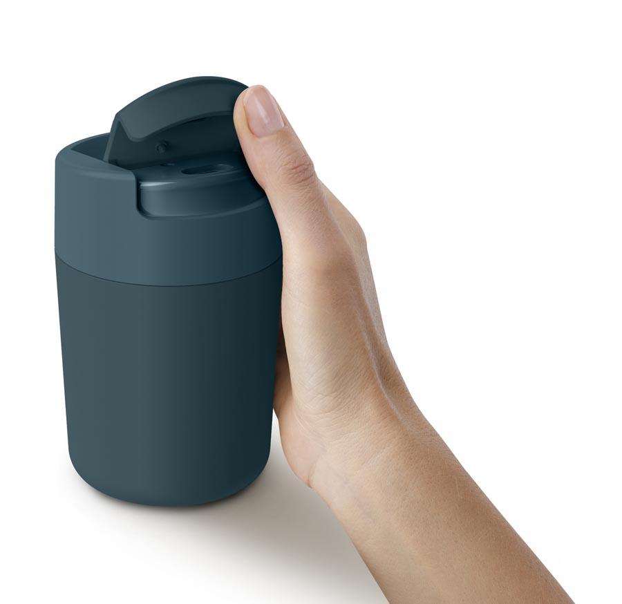 Joseph Joseph Dishwasher Safe 340ml Navy Blue Sipp Travel Mug