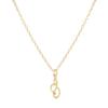 Elegant 26-Letter Uppercase Pendant Necklace: Simple and Fashionable European-American Clavicle Chain with Niche Design