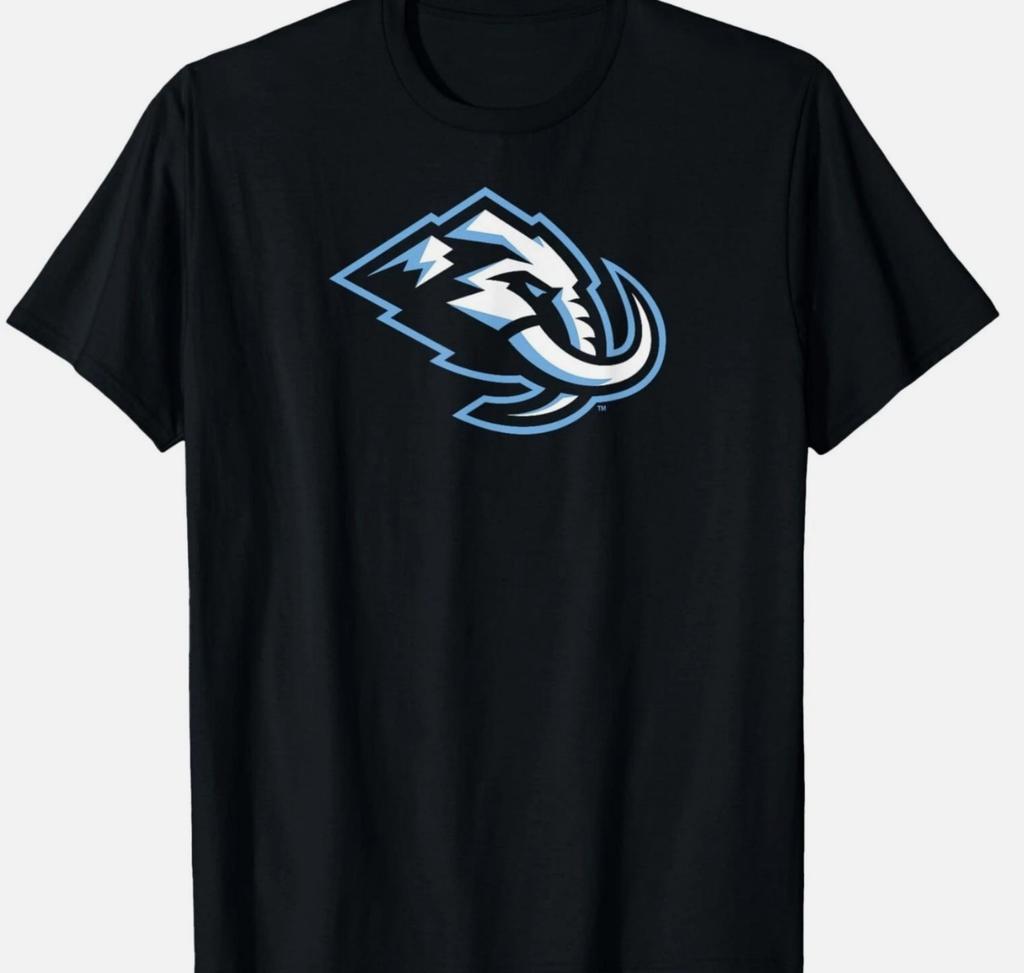 T-shirt Nera Icona Mammut Utah NHL Licenza Ufficiale
