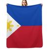 Philippinen Flagge Wohndecke Pflegeleicht Bequeme Decke für das Sofa
