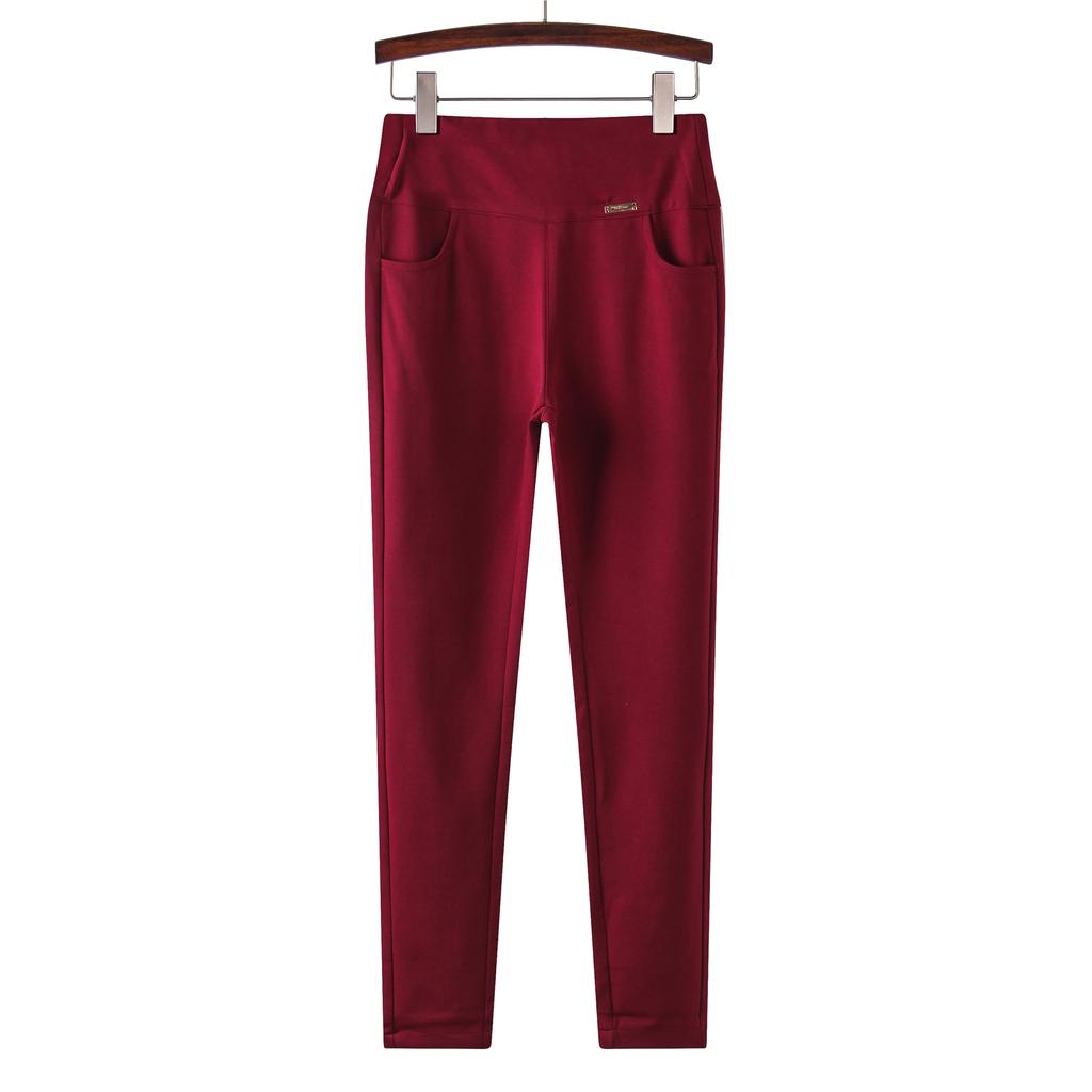 Women's Plus size Trousers Were Thin Elastic Stretch Pants Large Size Elastic High Waist pencil pants